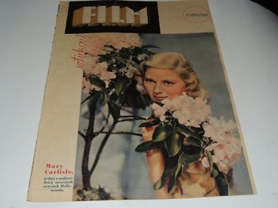 Sztuka i Film 35/1938 Polish magazine Mary Carlisle, Henry Wilcoxon, Errol Flynn