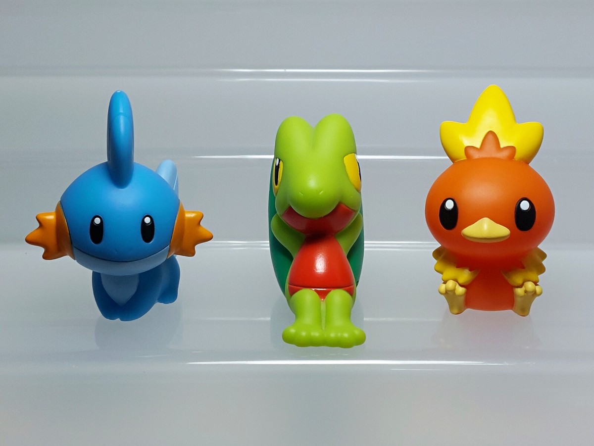 Pokemon Center Japan 2019 Mudkip Treecko Torchic Finger Puppet