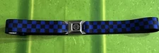 Chevy Belt  Adjustable Belt Men's 28-46 Buckle Down Black/Blue Checkered