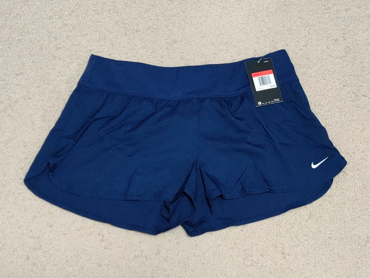 Nike Solid Navy Blue Element Board Swim Shorts Women s Size Large