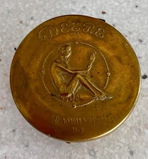 Vintage Deere The Reich-Ash Corp NY Pillbox Container Pill Box