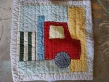 Pottery Barn Kids "Semi Truck" Euro Quilted Sham