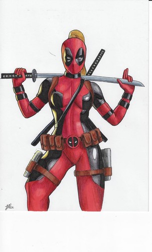 Lady Deadpool (09"x12") by Alex - Ed Benes Studio