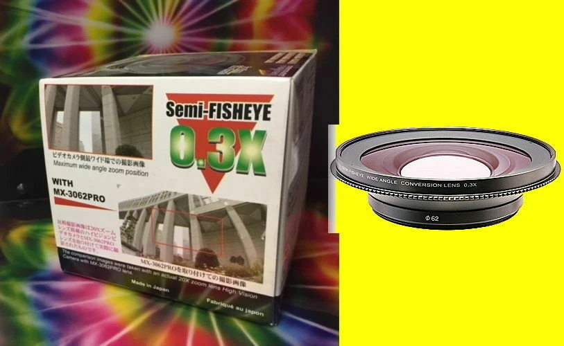 Raynox MX-3062 PRO 0.3X SEMI-Fisheye ULTRA WIDE CONVERSION LENS 43 52 58 62 67mm - Image 2 of 4