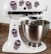 Sugar Skull Dios De Los Muertos Kitchenaid Mixer Mixing Machine Decal Art Wrap