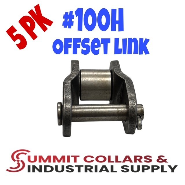 #100H Heavy Roller Chain Offset Links - 5 Pack