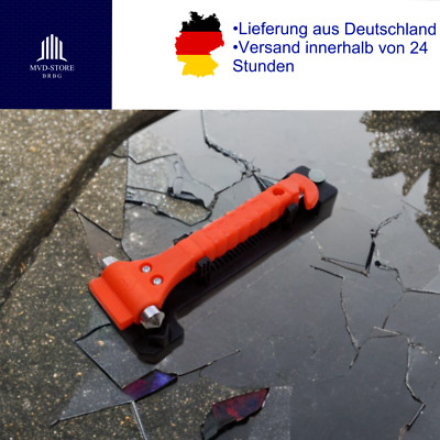 2-in-1 Notfallhammer mit Gurtschneider, Auto Nothammer mit Quick-Click-System