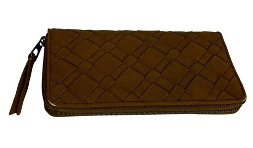 Universal Thread Goods Co. Zip Closure Wallet Clutch Marrón - Imagen 3 de 10