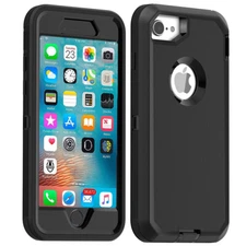 For iPhone SE 3rd /SE 2nd Gen Shockproof Heavy Duty Cover W/ Screen Protector