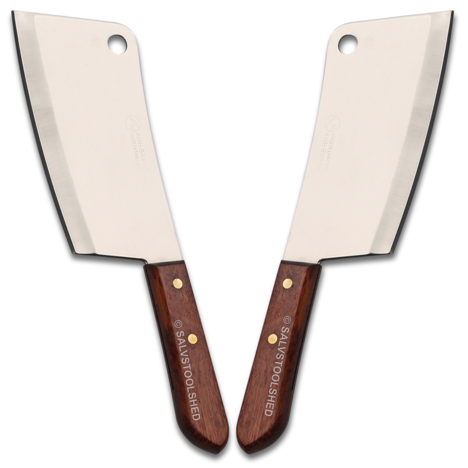 2pc Meat Cleaver Knife Cleavers Chef Kitchen Butcher Bone Knives