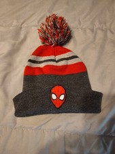 Spiderman Beanie With Pompom