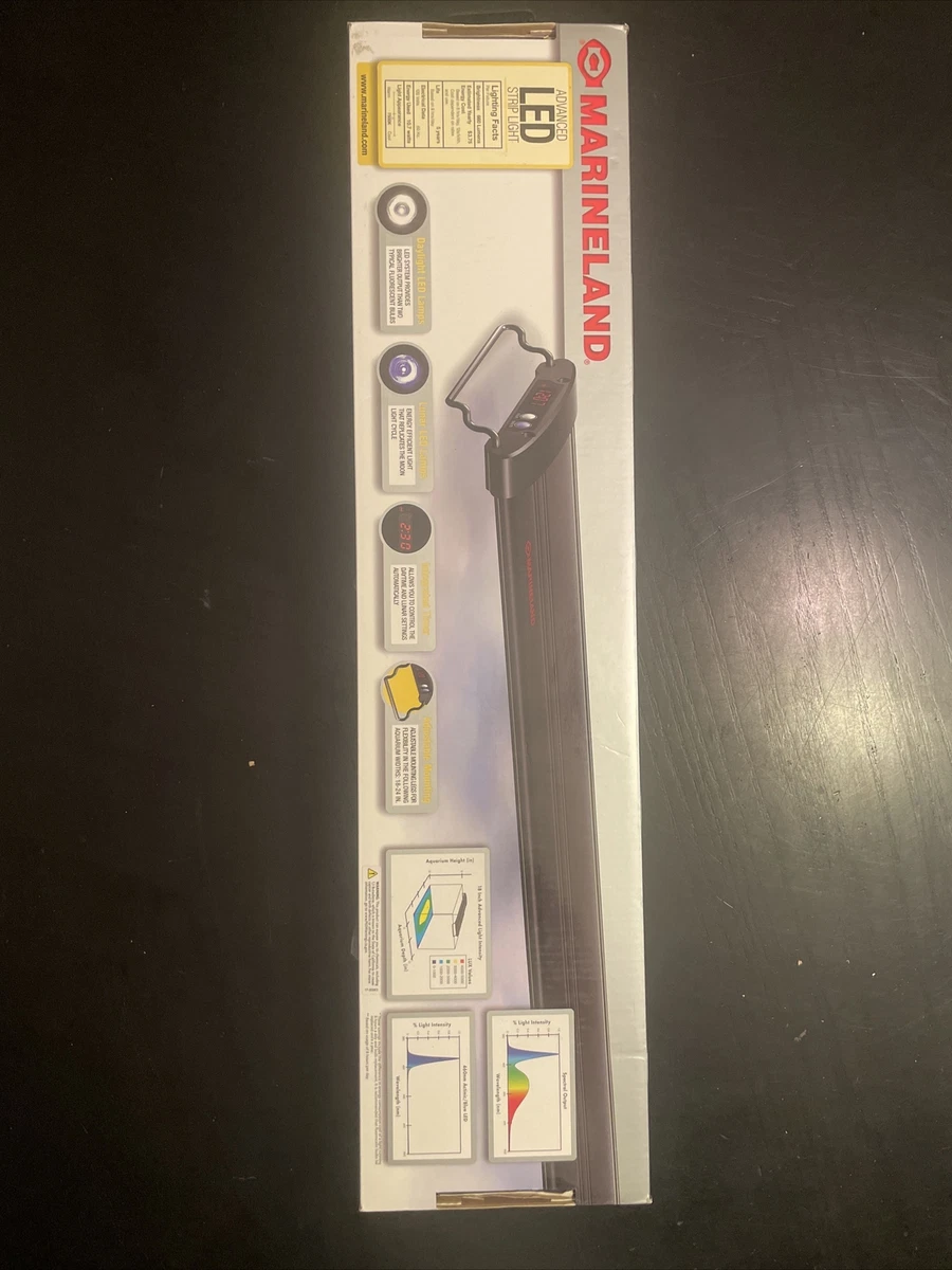 Marineland Advanced LED Strip Light For aquariums Adjustable Mounting Legs 18