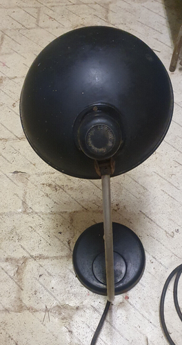 Werkstattlampe Schreibtischlampe Helion Arnstadt alt Vintage Sammler Reqisite - Bild 10 von 13