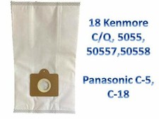 18 Kenmore Canister Vacuum Cloth Type Bags 5055 50557 50558 C Q Allergen
