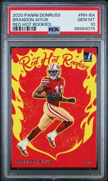 Brandon Aiyuk Panini Donruss Red Hot Rookies #RHBA Base