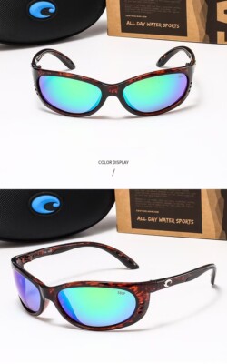 Costa Del Mar Tortoise Shell Frame Made In Japan With Original Case Model HR-10 Men main image 4
