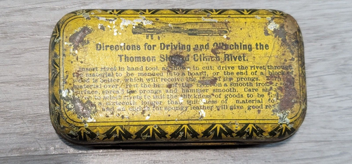 Verschlussdosen: 3 Thomson Nieten, Superior McGill, mehr Druckstift. Konvolut 6 antike - Bild 4 von 18