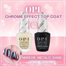 OPI Chrome Effects Lacquer Top Coat/No-Cleanse Gel Top 0.5fl oz/15mL BRAND NEW