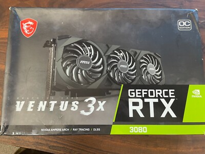 MSI GeForce RTX 2080 Ventus 3X OC 10GB GDDR6 Graphics Card (G3080V3X10C)