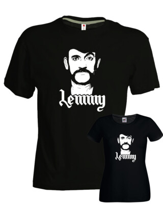 Tshirt Lemmy Motor Head face uomo donna bimbo cotone idea regalo rock metal