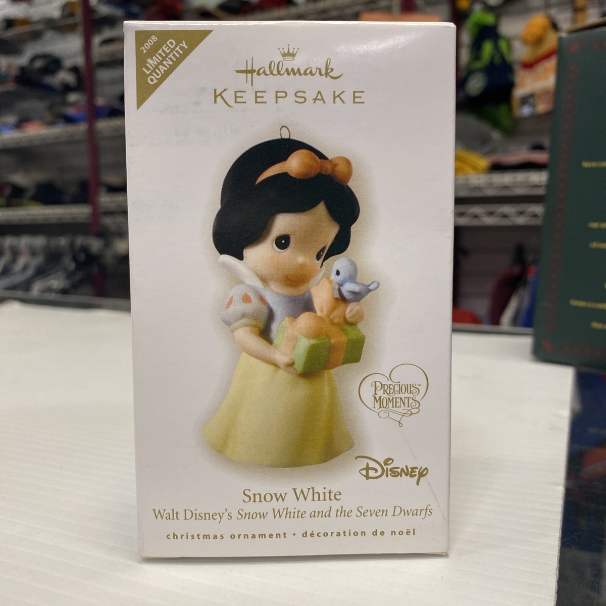 2008 Hallmark Disney Snow White Precious Moments Xmas Keepsake