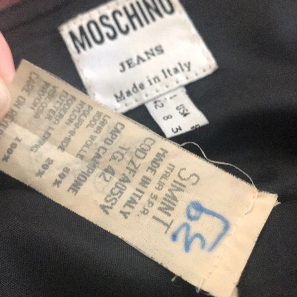 Moschino Jeans Abito Lana Manichino