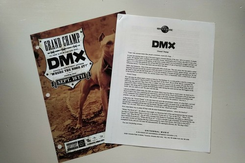 rare DMX Grand Champ promo mini poster/one-sheet/bio (2003) press kit Def Jam - Picture 1 of 4