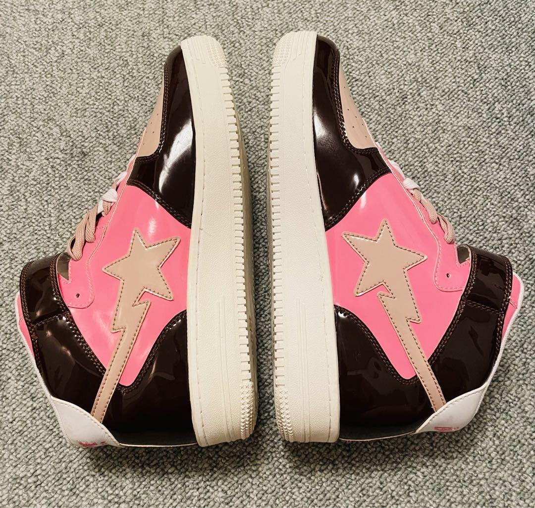 BAPE 28.0 US A Bathing Ape Bape Sta Mid Sneakers - Brown