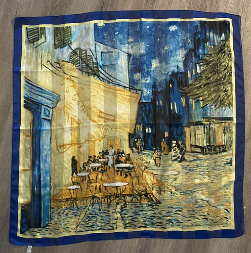 Reflets d' Art Famous Paintings Scarf Le cafe, le soir d' apres after Van Gogh