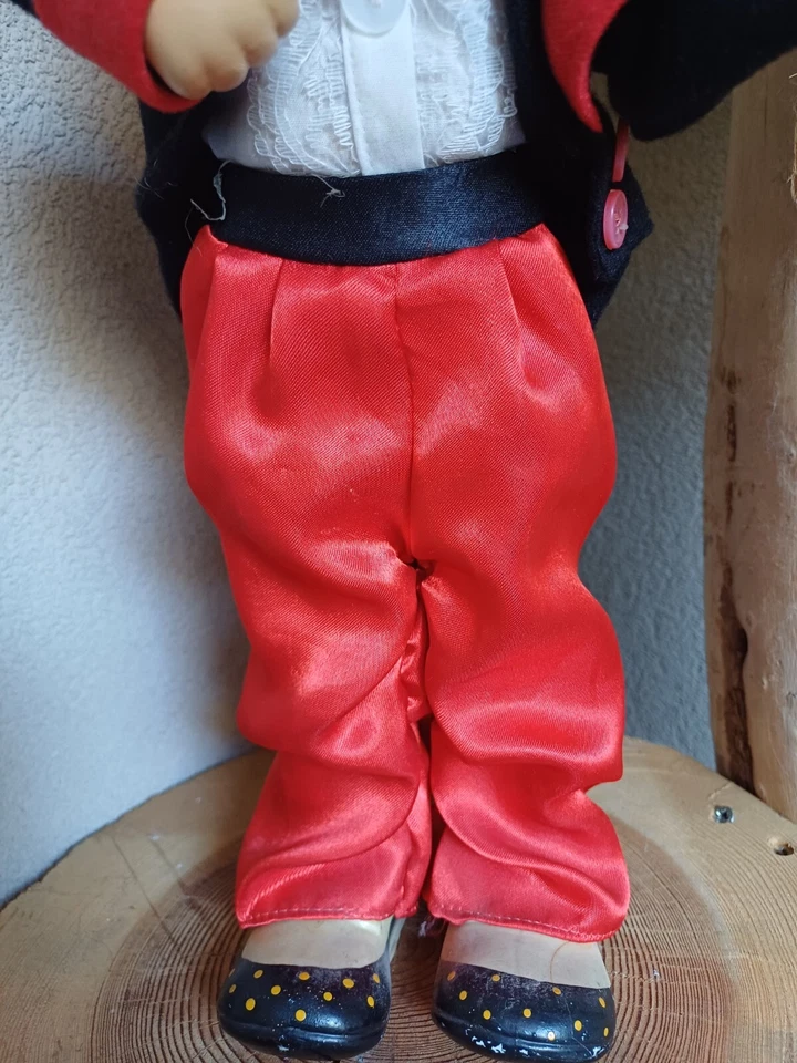 Ancien automate musical clown en porcelaine - Photo 4/4