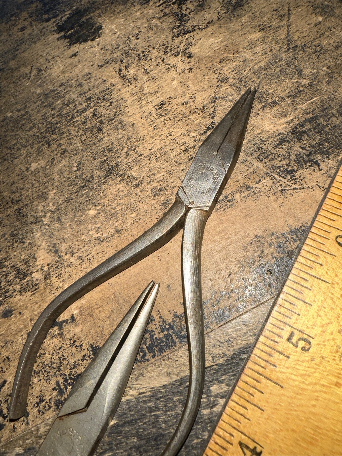 2 Vintage Small (Needle Nose Pliers) Lindstrom & Boker! High Quality