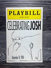CELEBRATING JOSH, PLAYBILL, NOVEMBER 1988, SHUBERT THEATRE