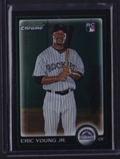2010 BOWMAN CHROME RC ERIC YOUNG JR #194 ROCKIES METS BRAVES ANGELS