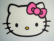 Hello Kitty Face Die Cut Paper Scrapbook Embellishment
