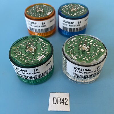 *NEW- Lot Of (4)* Stack Light LME-510 (Clear, Amber, Blue & Green) || Warranty!