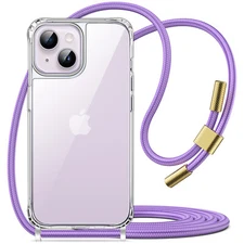 JETech Crossbody Case for iPhone 14 Plus 6.7-Inch with Adjustable Lanyard Strap