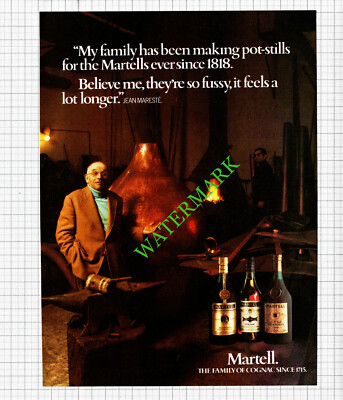 Martell Cognac Jean Mareste Werbung - 1976 Steckling