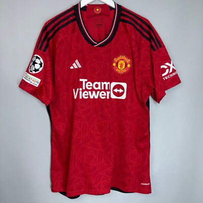 MANCHESTER UNITED 2023 2024 HOME FOOTBALL SHIRT JERSEY #17