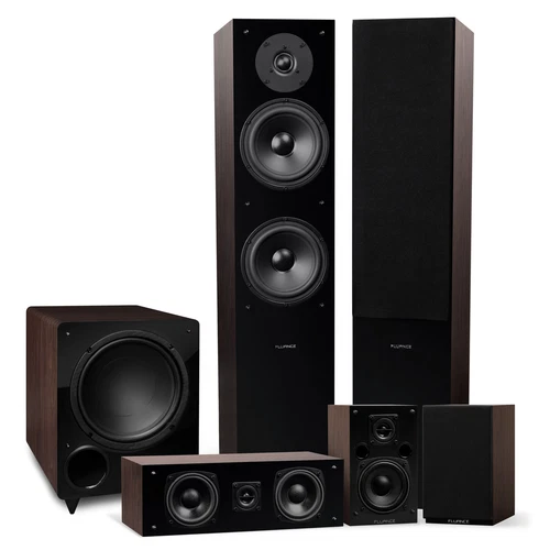 Fluance Elite Home Theater 5.1 Speaker System - Walnut - Picture 1 of 9