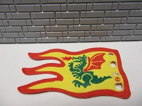 D7/18/5) LEGO x376px1a Fabric Flag Double-Sided Print Dragon Knights 6056 6076