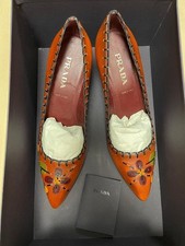 Prada Women's Pumps 65 US Size 365 Italy Unused Dress Shoes