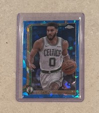 JAYSON TATUM 2025/26 TOPPS CHROME SAPPHIRE #49 BOSTON CELTICS MINT RARE SP