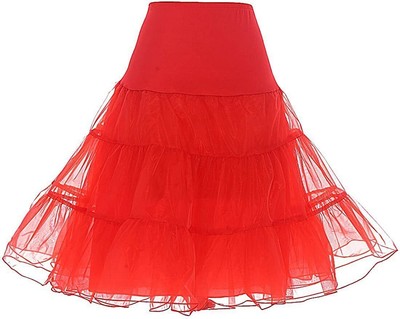 Women's 50s Vintage Petticoat Skirt Underskirt Crinoline Slips Tutu Skirts-Dress