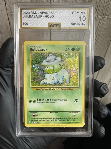 Bulbasaur Holo AGS 10 ERROR SLAB Mislabeled Grading Pokémon Card