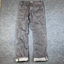 The Unbranded Brand Jeans Mens 30 (29x32) Gray Straight Fit Selvedge Denim UB306