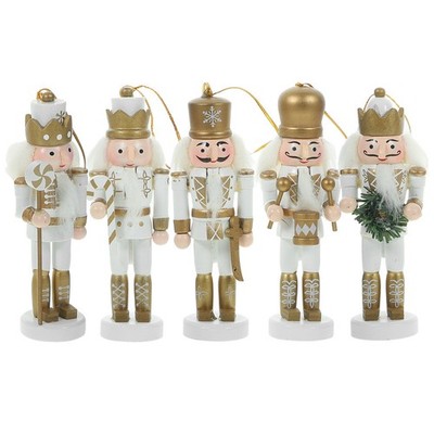 5 Pcs Nussknacker-Dekoration Hängende Dekorativer Nussknacker-Ornament