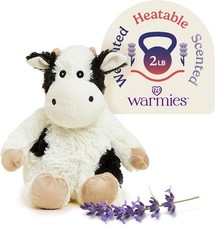 WARMIES Black  White Cow Microwavable Weighted Plush CP-COW-3