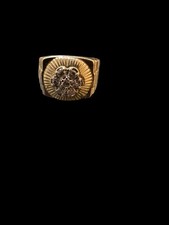 Vintage 14K Gold Rolex Crown Diamond Ring Men’s 11.35g  Jewelry