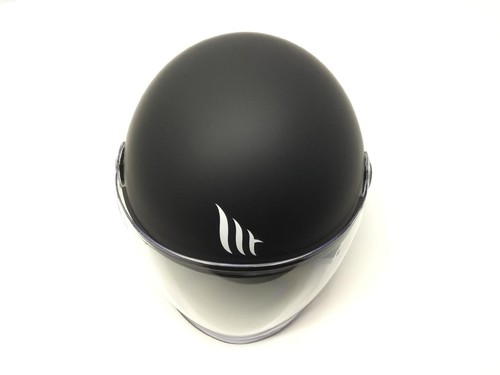 CASCO SOLID MATT BLACK NERO OPACO STREET TAGLIA S MT HELMETS - Imagen 3 de 5