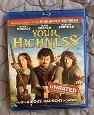 Your Highness Blu Ray Disc & Case James Franco Natalie Portman Unrated